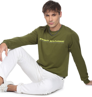 FLYING MACHINE Full Sleeve Printed Men Sweatshirt