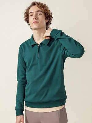 wildborn Full Sleeve Solid Men Sweatshirt