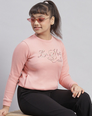 MONTE CARLO Full Sleeve Embellished Girls Sweatshirt