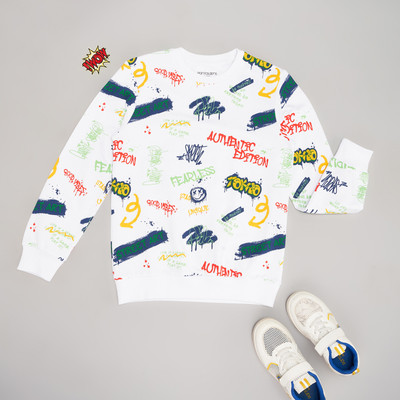 Pantaloons Junior Full Sleeve Printed Boys Sweatshirt