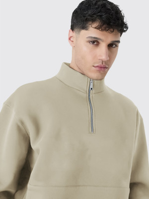 MANIAC Full Sleeve Solid Men Sweatshirt