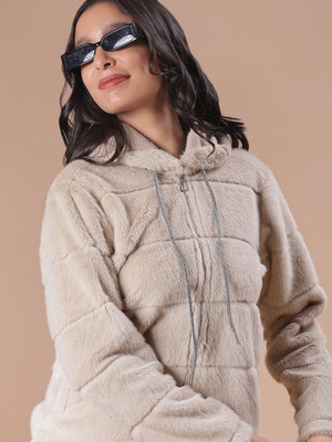 V-MART Full Sleeve Self Design Women Sweatshirt