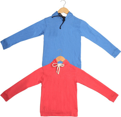 FASHA Full Sleeve Solid Boys Sweatshirt