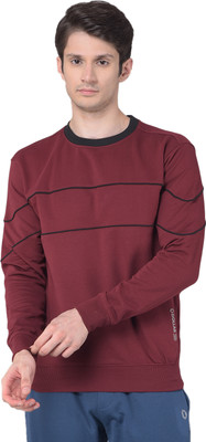 Dollar Full Sleeve Striped Men Sweatshirt