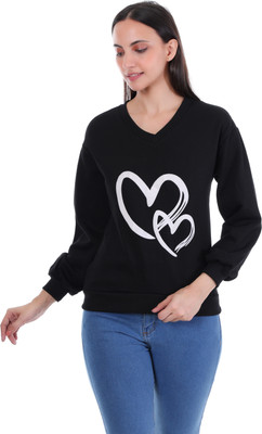 Fiza Full Sleeve Printed Women Sweatshirt