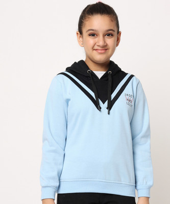 JACEY AND LILLY Full Sleeve Color Block Girls Sweatshirt