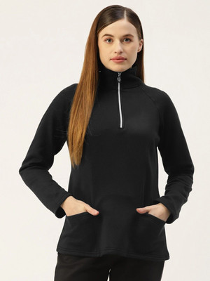 BRINNS Full Sleeve Self Design Women Sweatshirt