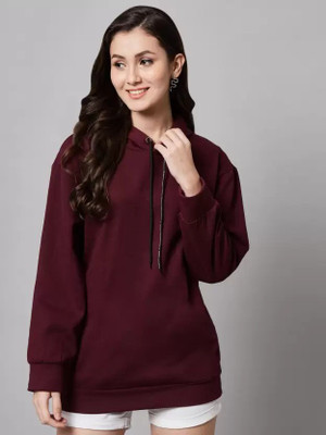 ElecTro Fashion Full Sleeve Solid Women Sweatshirt