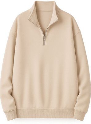 KAWACHINE Full Sleeve Solid Men Sweatshirt