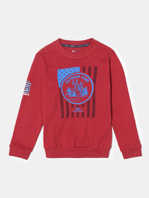 JOCKEY Full Sleeve Printed Boys Sweatshirt