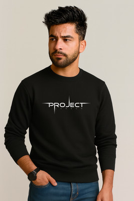 NQF Full Sleeve Printed, Self Design, Graphic Print Men Sweatshirt