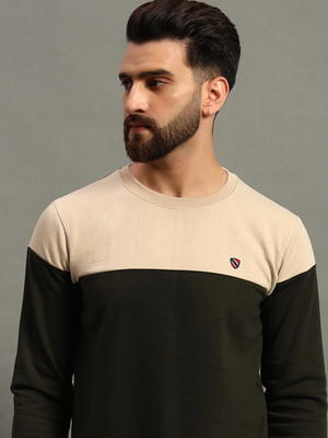 Merriment Full Sleeve Color Block Men Sweatshirt