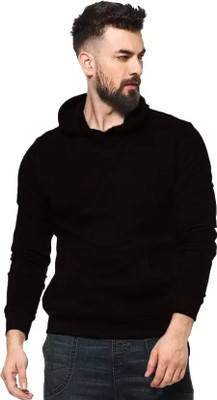 Leotude Full Sleeve Solid Men Sweatshirt