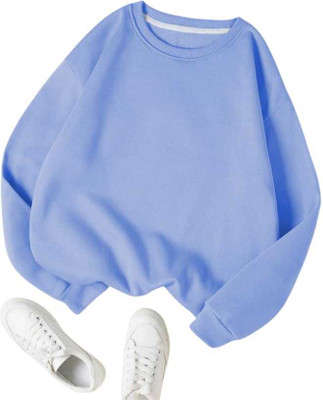 FAISALGARMENT Full Sleeve Solid Women Sweatshirt
