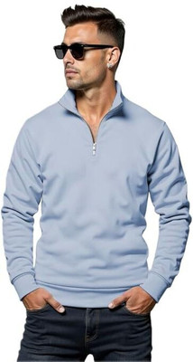 ADIXUS Full Sleeve Solid Men Sweatshirt