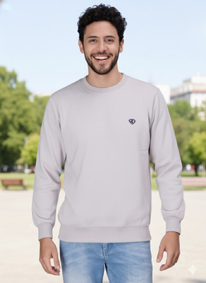 AAITHAN Full Sleeve Solid Men Sweatshirt