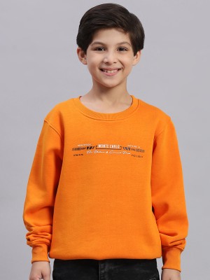 MONTE CARLO Full Sleeve Printed Boys Sweatshirt