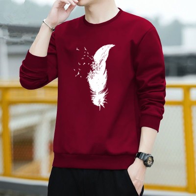 Povaxpo Full Sleeve Graphic Print Men Sweatshirt