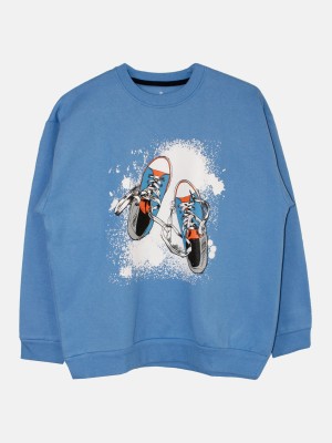 KiddoPanti Full Sleeve Printed Boys Sweatshirt