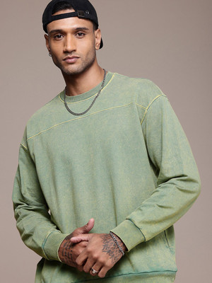 Roadster Full Sleeve Solid Men Sweatshirt