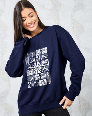 ENITOR Full Sleeve Printed Women Sweatshirt