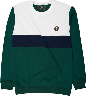 french crown Full Sleeve Solid Men Sweatshirt