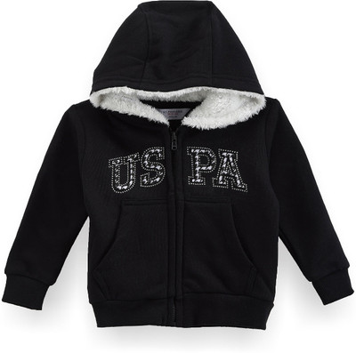 U.S. POLO ASSN. Full Sleeve Printed Girls Sweatshirt