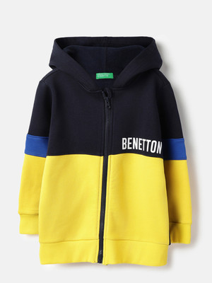 United Colors of Benetton Full Sleeve Color Block Boys Sweatshirt