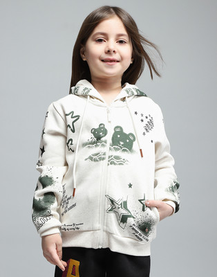 MONTE CARLO Full Sleeve Printed Girls Sweatshirt