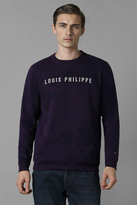 Louis Philippe Sport Full Sleeve Solid Men Sweatshirt