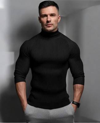 Kalinkadev Fashions Full Sleeve Solid Men Sweatshirt