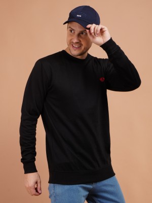 We Perfect Full Sleeve Solid Men Sweatshirt