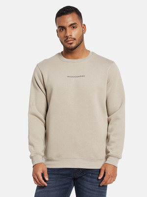 Octave Full Sleeve Solid Men Sweatshirt