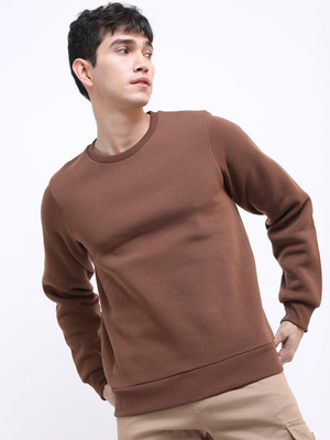HIGHLANDER Full Sleeve Solid Men Sweatshirt