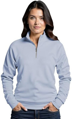 ADIXUS Full Sleeve Solid Women Sweatshirt