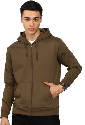 Alan Jones Full Sleeve Solid Men Sweatshirt