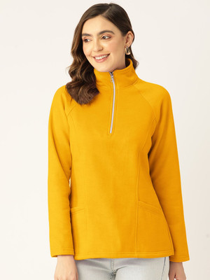 BRINNS Full Sleeve Self Design Women Sweatshirt