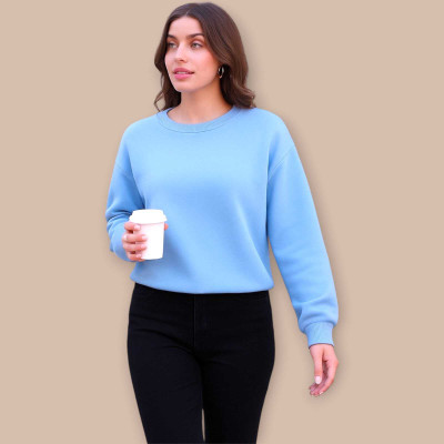 HouseOfCommon Full Sleeve Solid Women Sweatshirt