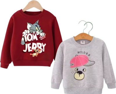 TWOLOVER Full Sleeve Printed Boys & Girls Sweatshirt