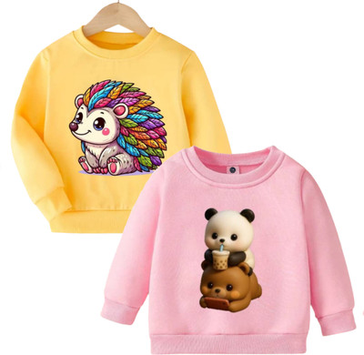 Dollyapparels Trend Full Sleeve Graphic Print Boys & Girls Sweatshirt