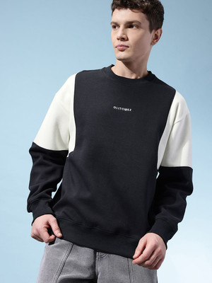 Glitchez Full Sleeve Color Block Men Sweatshirt