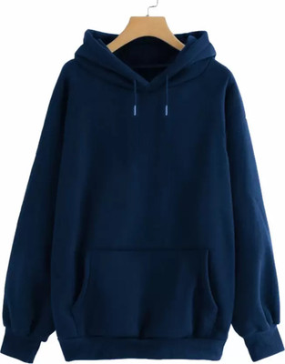 Adam White Full Sleeve Solid Men Sweatshirt