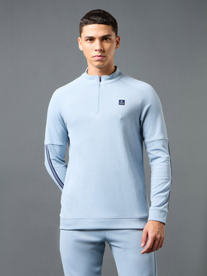 TECHNOSPORT Full Sleeve Solid Men Sweatshirt