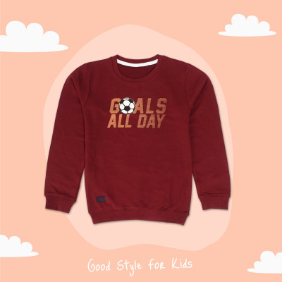 Color Hunt Full Sleeve Printed Boys Sweatshirt