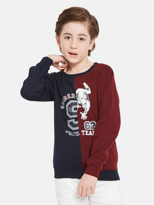 METTLE Full Sleeve Printed Boys Sweatshirt