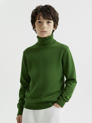Clothify Full Sleeve Self Design Boys Sweatshirt