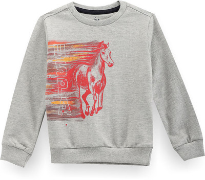 U.S. POLO ASSN. Full Sleeve Printed Boys Sweatshirt