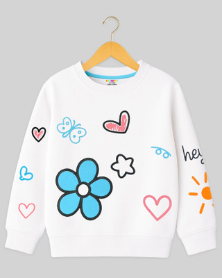 Kuchipoo Full Sleeve Printed Girls Sweatshirt