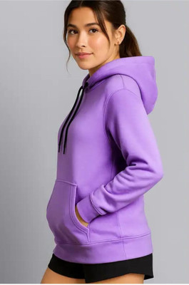 Pwexz Full Sleeve Solid Women Sweatshirt