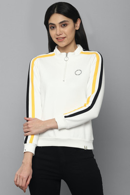 Allen Solly Full Sleeve Striped Women Sweatshirt